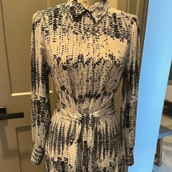 White House/Black Market Godet Long-Sleeved Shirt Dress-Size 6-NWT - Picture 7 of 14